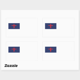 Christelijke vlag rechthoekige sticker