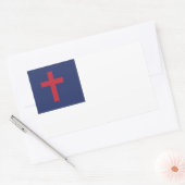 Christelijke vlag rechthoekige sticker (Envelop)