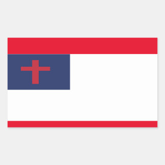 Christelijke vlag rechthoekige sticker