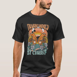Christelijke vlinder grijs katoen polyester 50 50  t-shirt