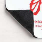 "Christelijke vlinder" Muismat Rode Logo (Hoek)