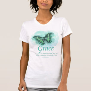 Christelijke vlinder verse vrouwen: Grace T-shirt