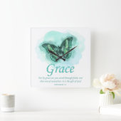 Christelijke vlinder verse vrouwen: Grace Vierkante Klok (Huis)