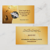 Christelijke voetafdrukken voor Visitekaartjes (Voorkant / Achterkant)