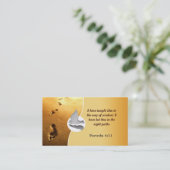 Christelijke voetafdrukken voor Visitekaartjes (Staand voorkant)