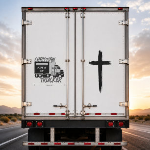 Christelijke Vrachtwagenbestuurder Eer aan God Gru Sticker