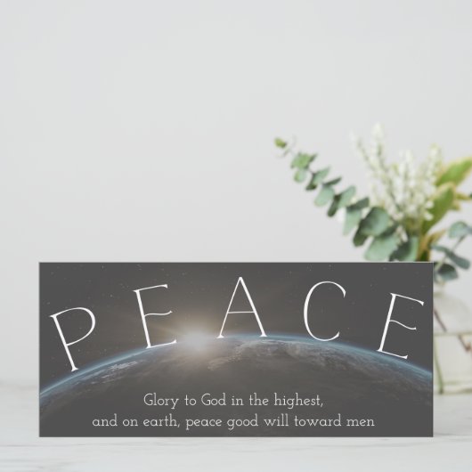 Christelijke vrede op aarde Bijbelfeest (Staand voorkant)