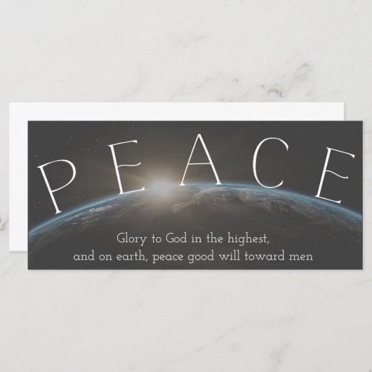 Christelijke vrede op aarde Bijbelfeest (Voorkant / Achterkant)
