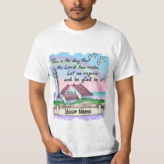 Christelijke Vreugde Vuurtoren T-shirt (Voorkant)