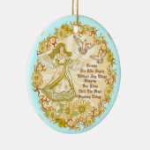 Christelijke vriend engel keramisch ornament (Rechts)