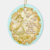 Christelijke vriend engel keramisch ornament (Links)