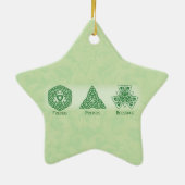 Christelijke vrienden zegeningen keramisch ornament (Achterkant)