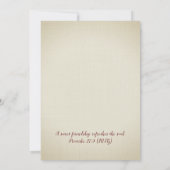 Christelijke vriendschap Hartelijk dank voor uw cr Bedankkaart (Achterkant)