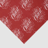 Christelijke vrolijke kerst krijt belettering Chri Tissuepapier (Detail)