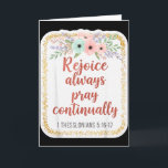 Christelijke Vrouw Bijbelvers Rumoer Altijd Bidden Kaart<br><div class="desc">Christelijke Vrouw Bijbelvers Rumoer Altijd Bidden Voortdurend</div>