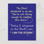 Christelijke vrouw Briefkaarten Duivel fluisterde  (Voorkant)