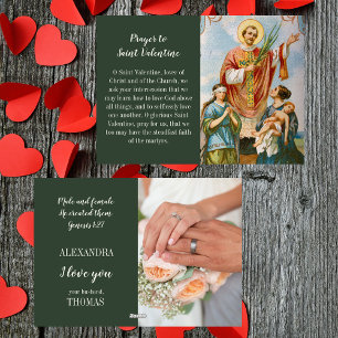 Christelijke vrouw Foto Valentijnsdag Feestdagenkaart