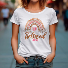 Christelijke Vrouw Geliefd met Bijbelcitaat vintag T-shirt
