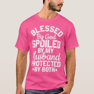 Christelijke vrouw Jezus gezegend door God verwend T-shirt