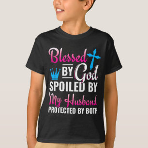 Christelijke vrouw Jezus Gezegend God T-shirt