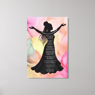 Christelijke Vrouw Keramiek Muurkunst Canvas Afdruk