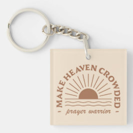 Christelijke vrouw meisje citeert boho beige esthe sleutelhanger