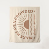 Christelijke vrouw meisje citeert boho beige esthe wandkleed (Voorkant)