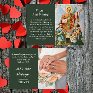 Christelijke vrouw Valentijnsdag liefde Kaart voor