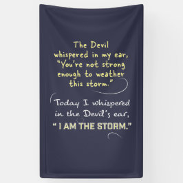 Christelijke vrouwelijke banners ontwrichten zich 