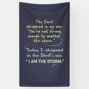 Christelijke vrouwelijke banners ontwrichten zich 