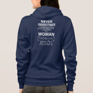 Christelijke Vrouwen Hoodies Gelooft in Jezus Hood