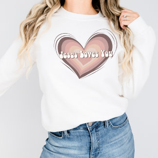 Christelijke vrouwen Sweatshirt Retro Jesus Graphi