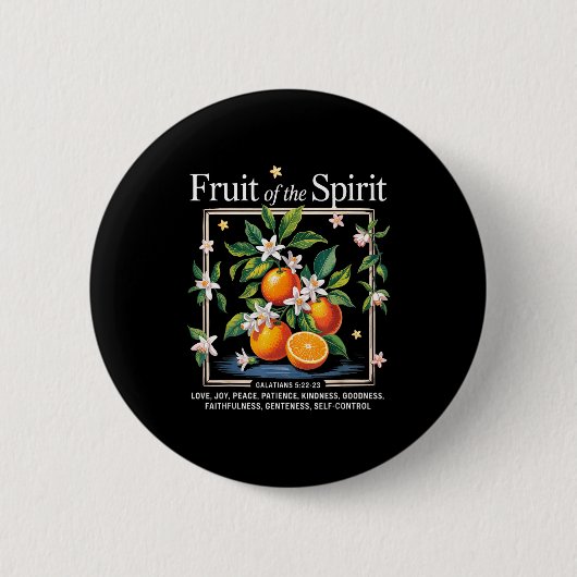 Christelijke Vrucht Van De Srit Oude Kwaliteit Sin Ronde Button 5,7 Cm (Voorkant)