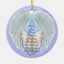 Christelijke vruchten van de gedistilleerde drank keramisch ornament