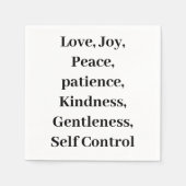 Christelijke vruchten van gedistilleerde dranken servet (Voorkant)