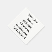 Christelijke vruchten van gedistilleerde dranken servet (Hoek)