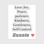 Christelijke vruchten van gedistilleerde dranken sticker (Vel)