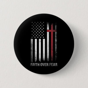 Christelijke VS VS Vlag Amerikaanse Christus geloo Ronde Button 5,7 Cm