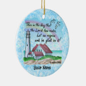 Christelijke vuurtoren Rejoice Keramisch Ornament (Rechts)