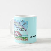 Christelijke vuurtoren Rejoice Koffiemok (Voorkant links)