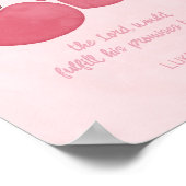 Christelijke Wall Art Decor Roze Meisje Kamer Poster (Hoek)