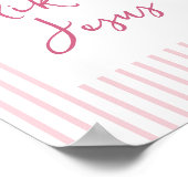 Christelijke Wall Art Decor Roze Meisje Kamer Poster (Hoek)