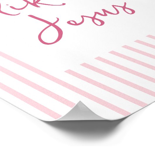 Christelijke Wall Art Decor Roze Meisje Kamer Poster (Hoek)