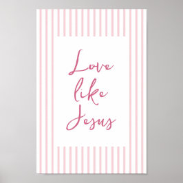 Christelijke Wall Art Decor Roze Meisje Kamer Poster