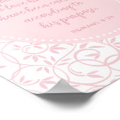 Christelijke Wall Art Decor Roze Meisje Kamer Poster (Hoek)