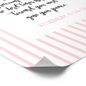 Christelijke Wall Art Decor Roze Meisje Kamer Poster (Hoek)