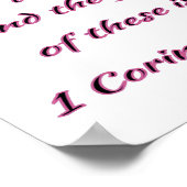 Christelijke Wall Art Faith, Hope and Love Poster (Hoek)