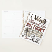 Christelijke wandeling door vuur vintage planner (Display)