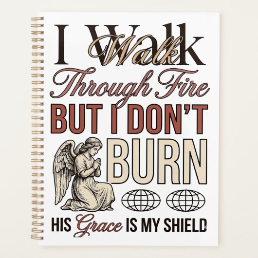Christelijke wandeling door vuur vintage planner (Voorkant)