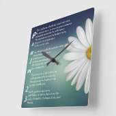 Christelijke wandklok met psalm 23 (Hoek)